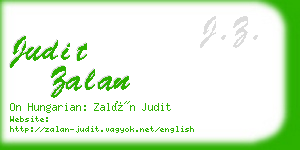 judit zalan business card